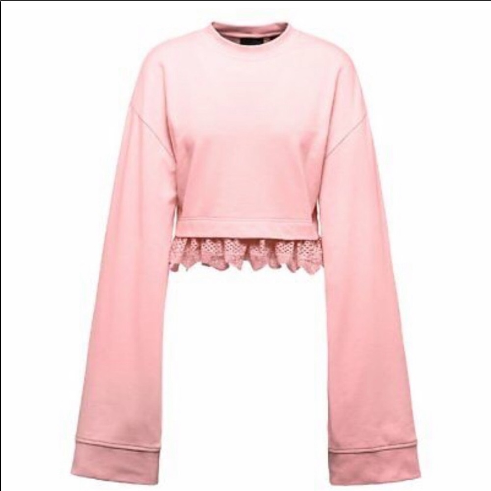 Puma Fenty x Rihanna Crop Sweatshirt in Pink